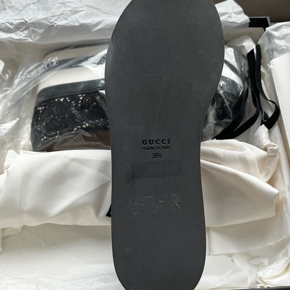 Gucci Black Lace Platform Sneaker - Picture 7 of 8